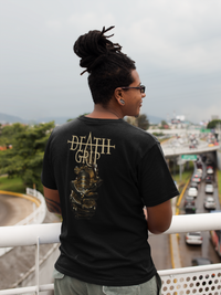 T-Shirt Gold Deathgrip Men's Cotton Crew Tee - Tattooed Theory