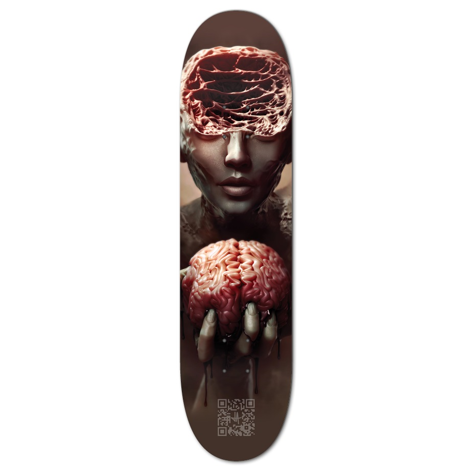 Skateboard "Anxiety" Custom Skateboard - Tattooed Theory
