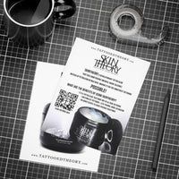 Paper products Unfolded Greeting Cards (10, 30, and 50pcs) - Tattooed Theory