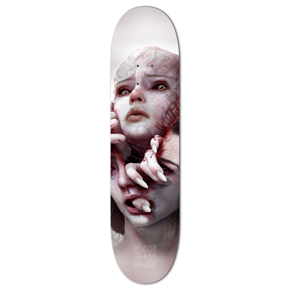 Skateboard "Depression"Custom Skateboard - Tattooed Theory