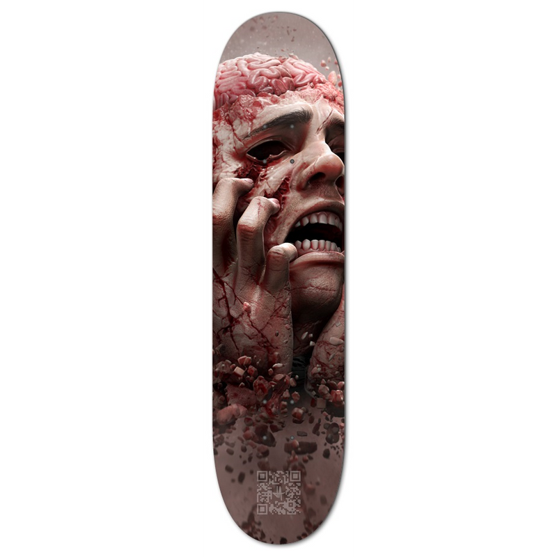 Skateboard "Frustration" Custom Skateboard - Tattooed Theory