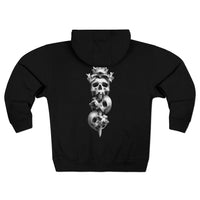 Hoodie KINGS CROWN BLK - Unisex Premium Full Zip Hoodie - Tattooed Theory