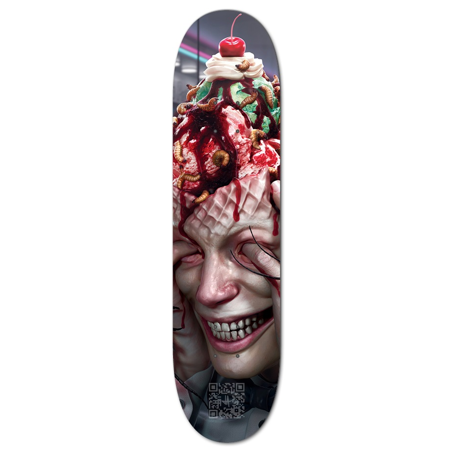 Skateboard "Icecream Man" Custom Skateboard - Tattooed Theory